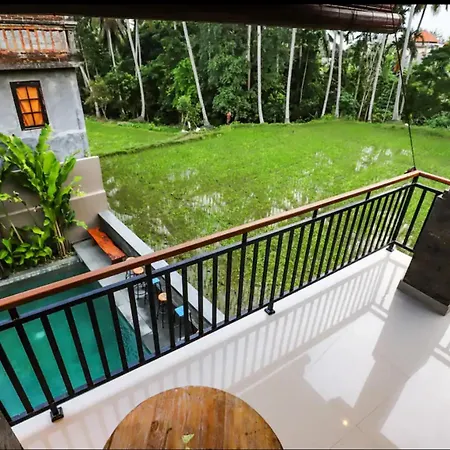 Harmony House 7: Rice Field View. Near Ubud Center