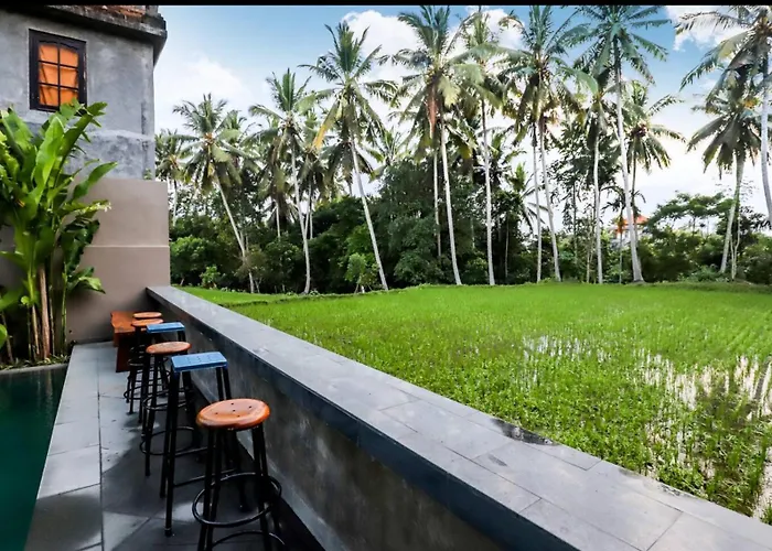 Harmony House 7: Rice Field View. Near Center 3* ウブド